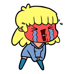cartoon woman