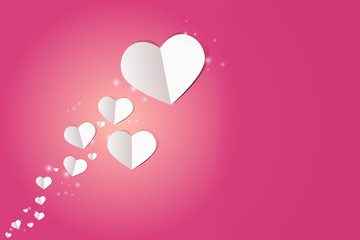 Valentine card with heart