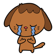 cartoon crying dog