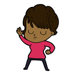 cartoon woman
