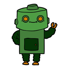 cartoon robot