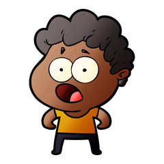 cartoon man gasping in surprise
