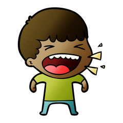 cartoon laughing man