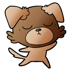 Fototapeta premium cute cartoon dog