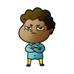 cartoon angry man