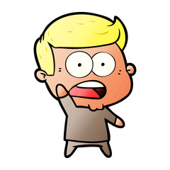 cartoon shocked man