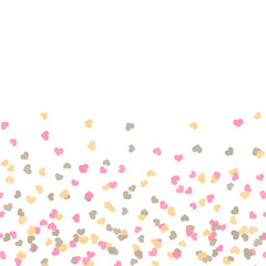 Seamless pattern with little red hearts for Valentine's Day. Vector