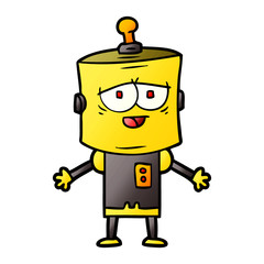 cartoon robot