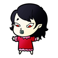 cute cartoon vampire girl