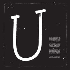 Brush Stroke Alphabet Set : Vector Illustration