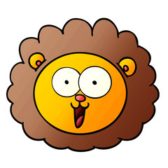 cartoon lion face