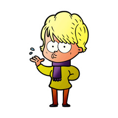 Obraz premium cartoon woman