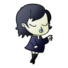 cute cartoon vampire girl