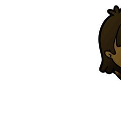 cartoon woman crying