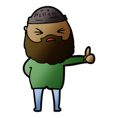 cartoon man with beard