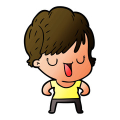 Obraz premium cartoon woman talking