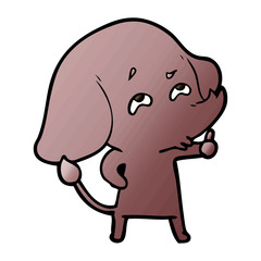 cartoon elephant remembering