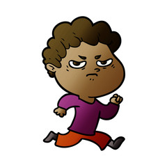 cartoon angry man