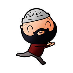 cartoon bearded man