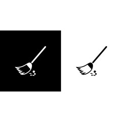 Broom сlear vector icon