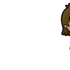 cartoon woman crying