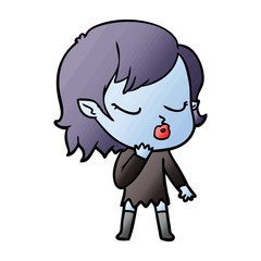 cute cartoon vampire girl
