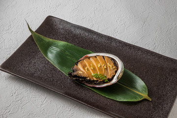 あわび料理　Luxury abalone dishes Japanese food