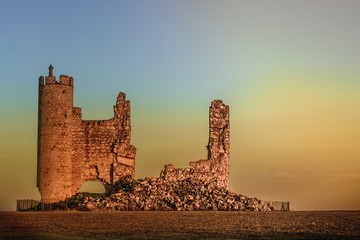 Obraz premium caudilla castle sunset