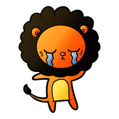 crying cartoon lion