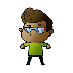 cartoon cool guy