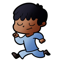 cartoon happy boy