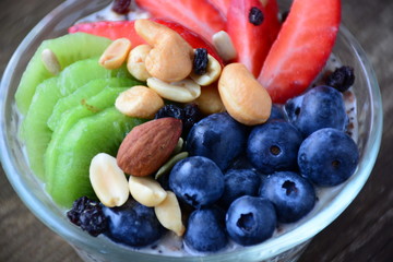 oatmeal with bluberry