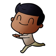 Fototapeta premium cartoon friendly man