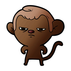 Obraz na płótnie Canvas cartoon monkey