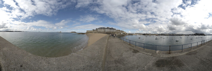 vue à 360 degrés de saint malo