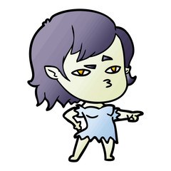 cartoon vampire girl