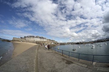 saint malo en fisheye