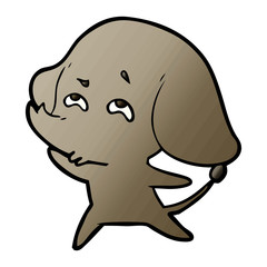 cartoon elephant remembering