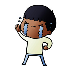 cartoon man crying