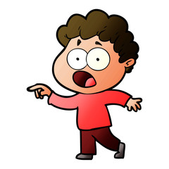 cartoon man gasping in surprise