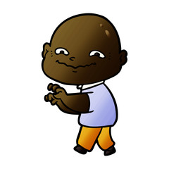 Fototapeta premium cartoon creepy guy
