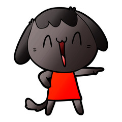 cute cartoon dog