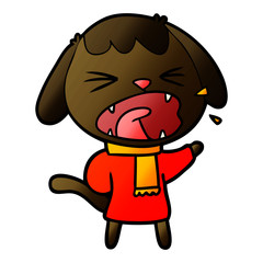 cute cartoon dog