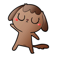 cute cartoon dog