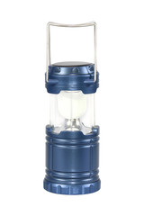 Solar cell LED lantern lamp isolated on white background