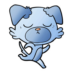 Fototapeta premium cute cartoon dog