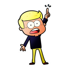 cartoon shocked man