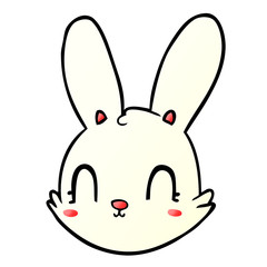 cartoon bunny face