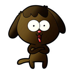 cute cartoon dog