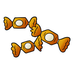 cartoon wrapped candy